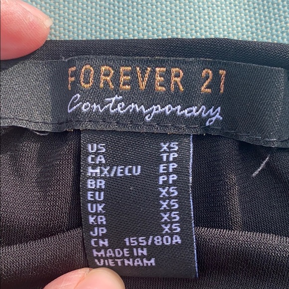 Forever 21 black blouse, black size XS - Picture 3 of 5